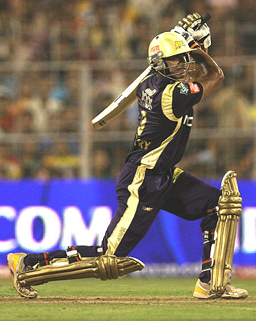Manoj Tiwary plays a classic cover drive