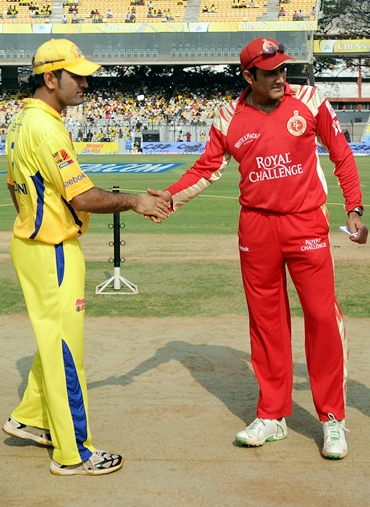 Mahendra Singh Dhoni and Anil Kumble