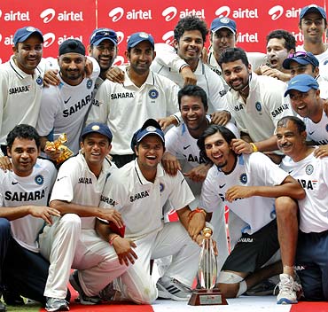 Team India celebrate