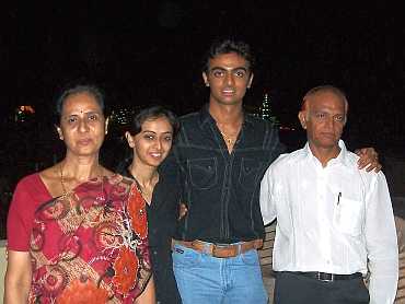Jaydev Undakat with his family