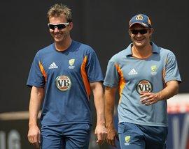 Brett Lee and Shane Watson