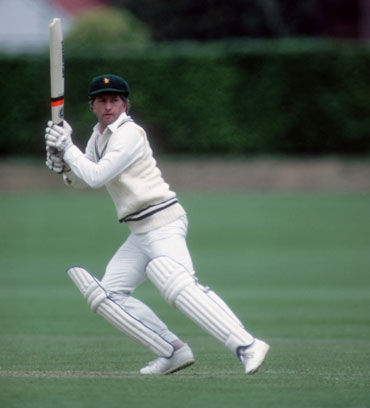 Duncan Fletcher, captain of Zimbabwe, batting during the 1983 WC