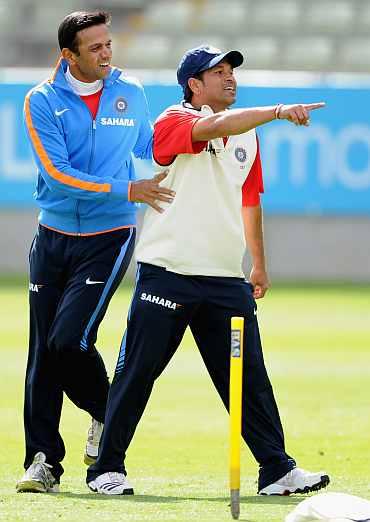 Rahul Dravid and Sachin Tendulkar