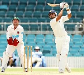 Virat Kohli on way to his century on Day 2 of the tour match against CAC XI