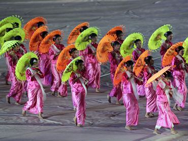 A traditional dance at the opening ceremony