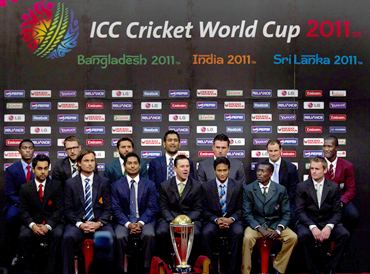 Captains press conference at the Dhaka Sheraton Hotel ahead of the opening ceremony for the 2011 ICC World Cup