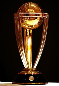 The ICC World Cup trophy