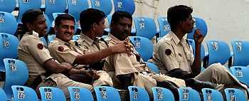 Security guards at a stadium