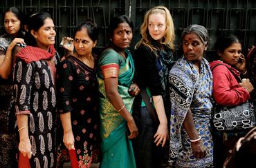 Women queue up for tickets