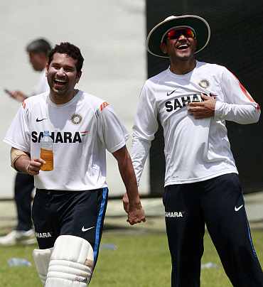 Sachin Tendulkar and Virender Sehwag