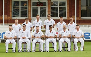 The England team pose for a team picture on Tuesday