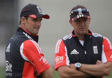 Andrew Strauss and England coach Andy Flower