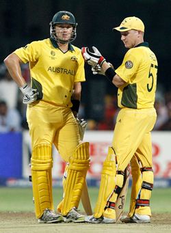 Watson and Haddin during their record partnership