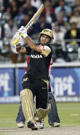 Ganguly in KKR colours