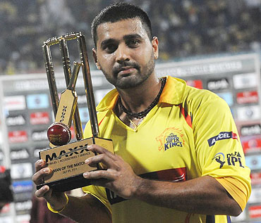 Murali Vijay with his man of the match award
