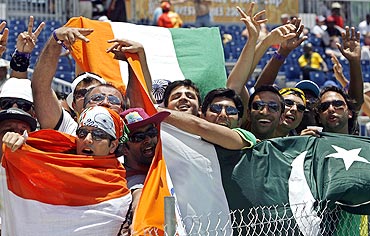 Cricket fans display their loyalties