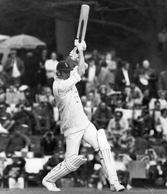 Tony Greig in action for the Duke of Norfolk's XI on April 24, 1972