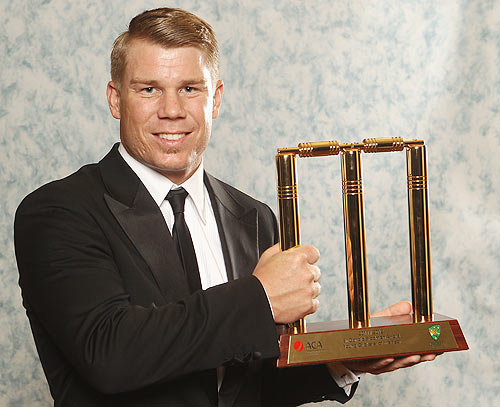 Warner named Bradman Young Cricketer of the Year
