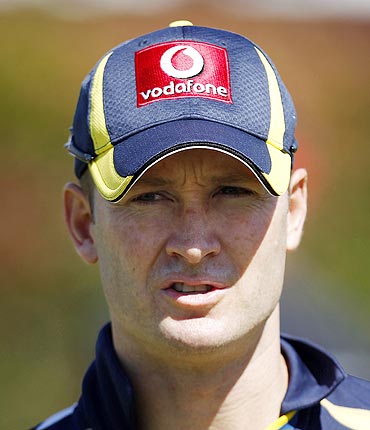 Australia captain Michael Clarke at a practice session in Sydney on Monday