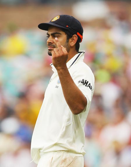 Virat Kohli was fined for doing the same at the SCG