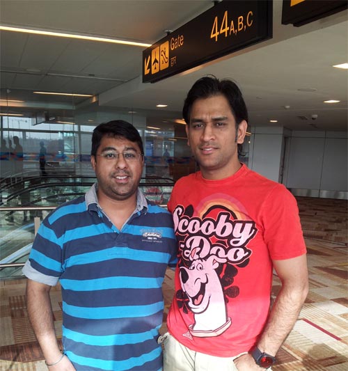 Spotted: India captain MS Dhoni in Chandigarh