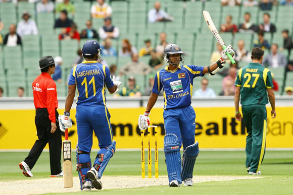 Dinesh Chandimal of Sri Lanka celebrates his half century