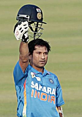 Sachin Tendulkar after scoring his 100th hundred on Friday