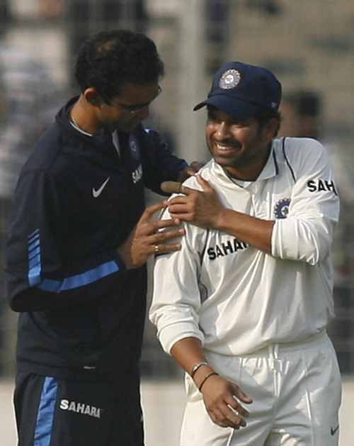 Nitin Patel and Sachin Tendulkar