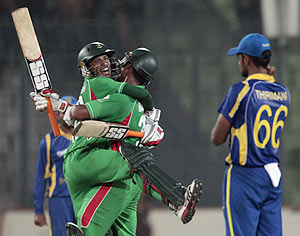 Bangladesh players celebrate