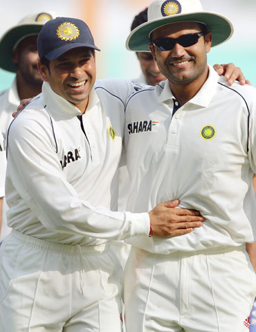 Sehwag is a great player; it's a joy to play with him: Tendulkar