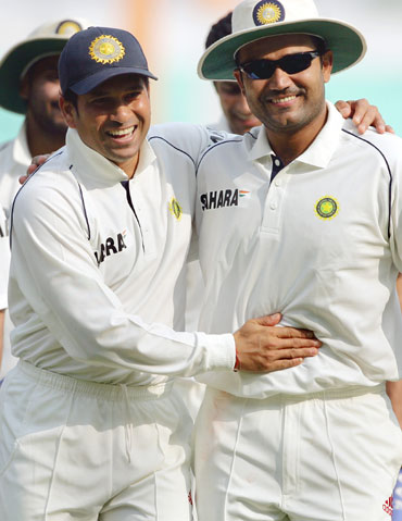 Sachin Tendulkar and Virender Sehwag