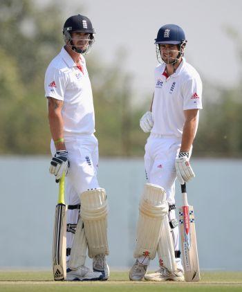 Kevin Pietersen and Alastair Cook