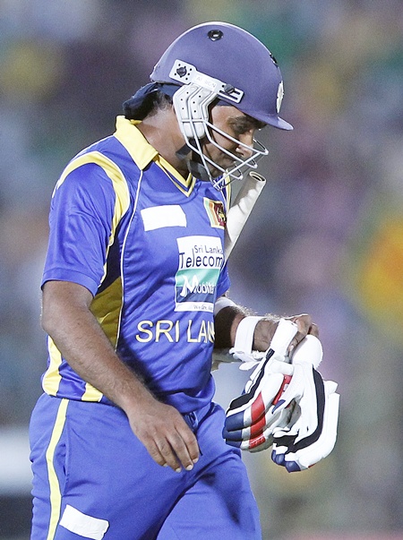 Sri Lanka's captain Mahela Jayawardene