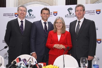 Professor Paul Wellings, Vice-Chancellor of the University of Wollongong,  Gilchrist, The Hon Barry O'Farrell MP, Premier of New South Wales, Minister for Western Sydney,  Dr. Peta Seaton, Director of Strategic Priorities in the Office of the NSW Premier