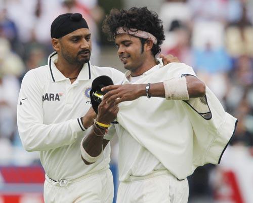 Harbhajan Singh and S Sreesanth