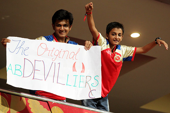 Supporters of AB de Villers at their naughty, creative best
