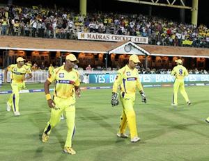 Chennai Super Kings at the Chidambaram stadium