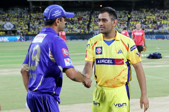 Rahul Dravid and Mahendra Singh Dhoni