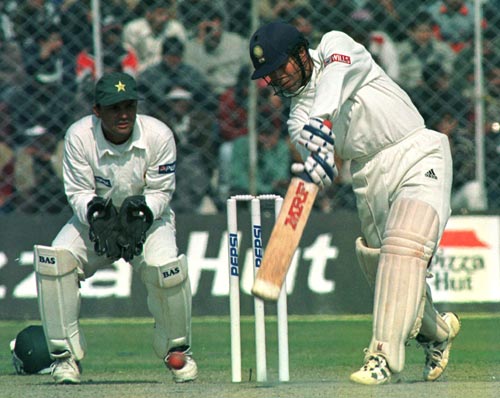 Tendulkar scored 118 runs vs Pakistan leading India to victory at Sharjah in April 1996