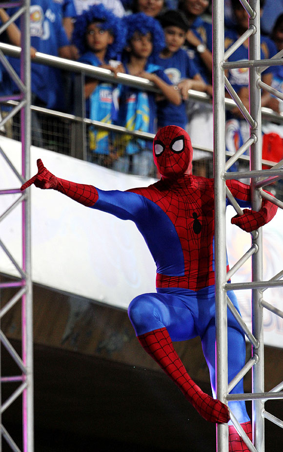 Spotted: Spider-Man, Iron Man at Wankhede Stadium!