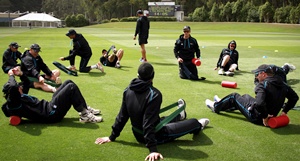 New Zealand cricket team training