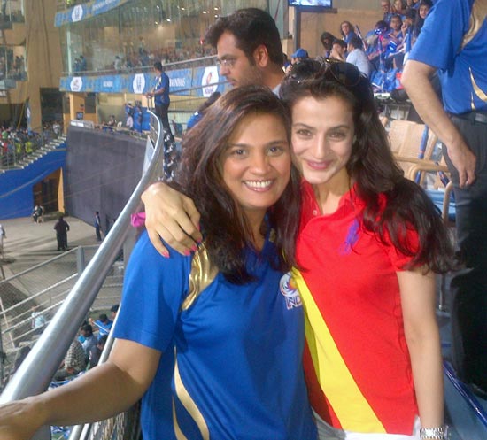 Spotted: Ameesha Patel at IPL match in Mumbai