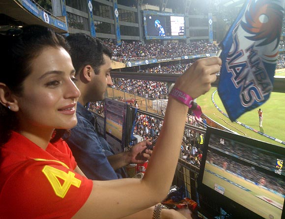 Spotted: Ameesha Patel at IPL match in Mumbai
