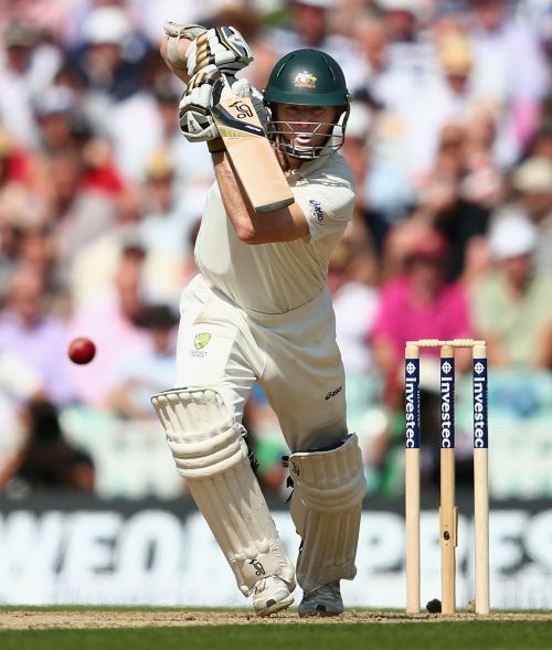 Chris Rogers drives one through the off side