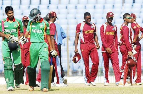 West Indies and Bangladesh under-19 teams