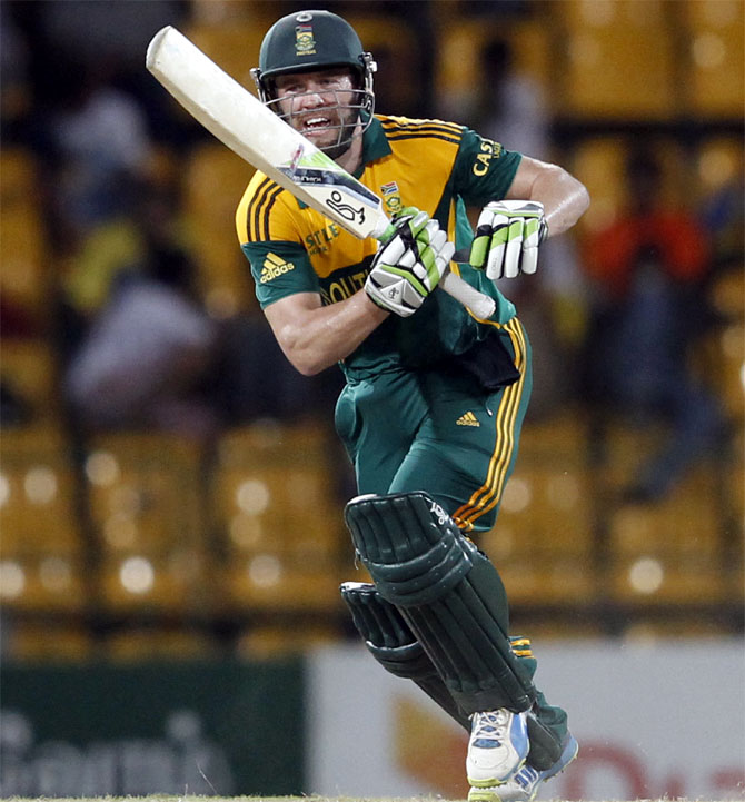 South Africa's captain AB de Villiers