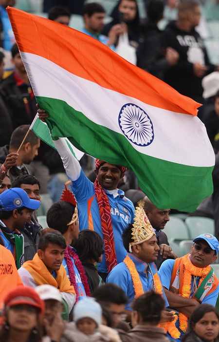 Indian fans at the ICC Champions Trophy