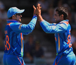 Suresh Raina (left) with Ravindra Jadeja