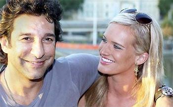 Wasim with girlfriend Shaniera Thompson 