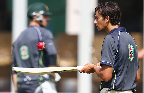 Ashton Agar of Australia at a nets session at Lord's on Tuesday